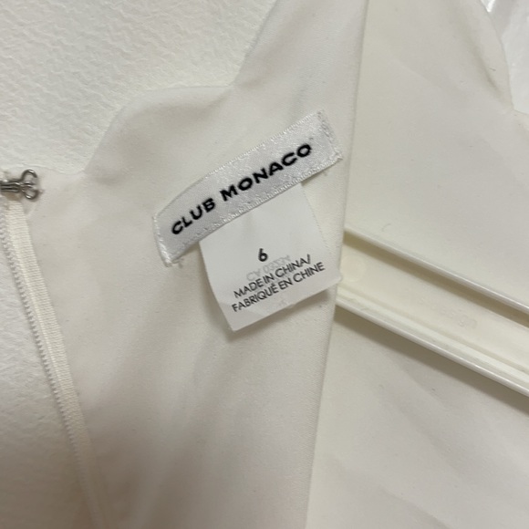 [Club Monaco] White Santina Scalloped Dress - Picture 10 of 13